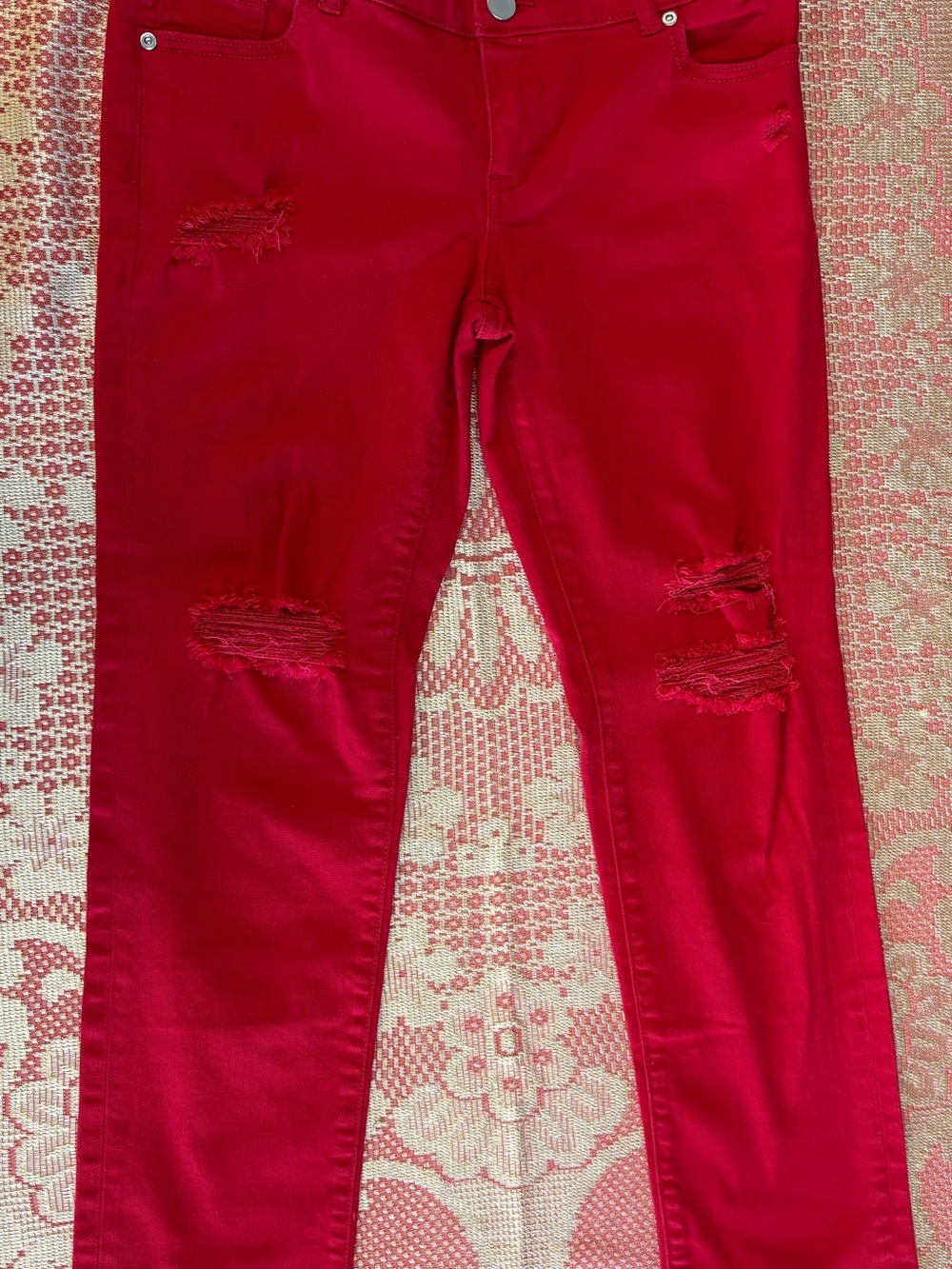 NY&C SoHo Jeans Cropped Boyfriend Distressed Denim Size 2